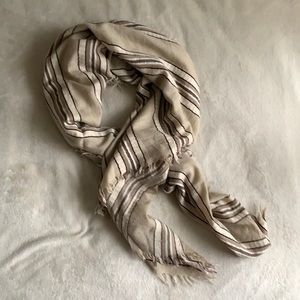 Aritzia Striped Blanket Scarf